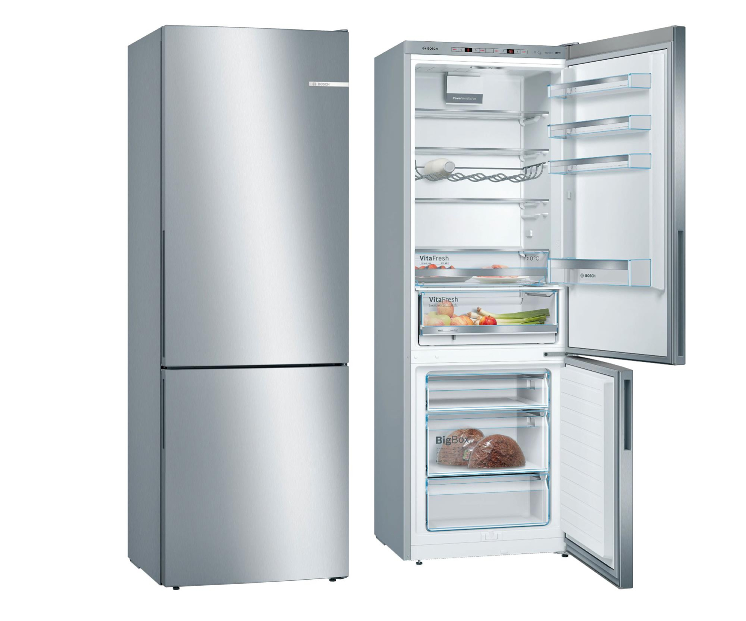 Bosch KGE49AICA Low Frost 203cm Stal Szczotkowana 419L