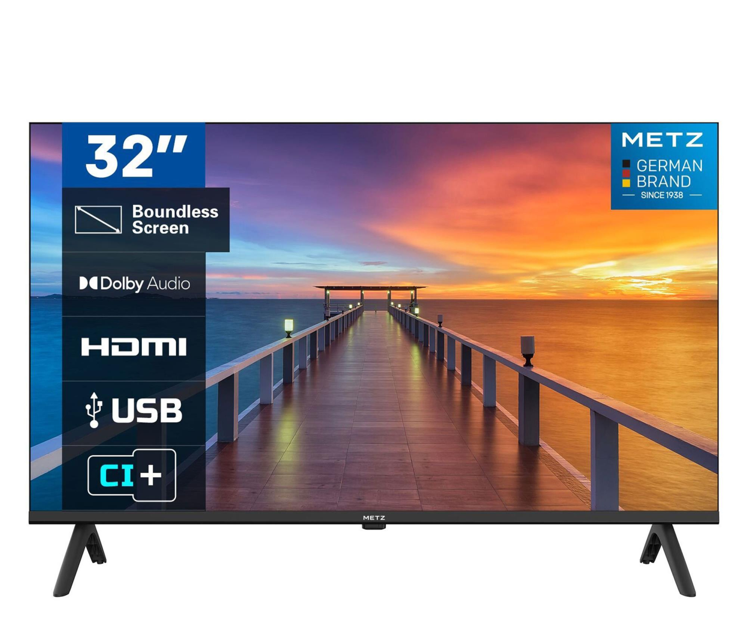 Metz METZ 32MTH2020Z 32" LED, HD-Ready,DVB-T2, HDMI, USB