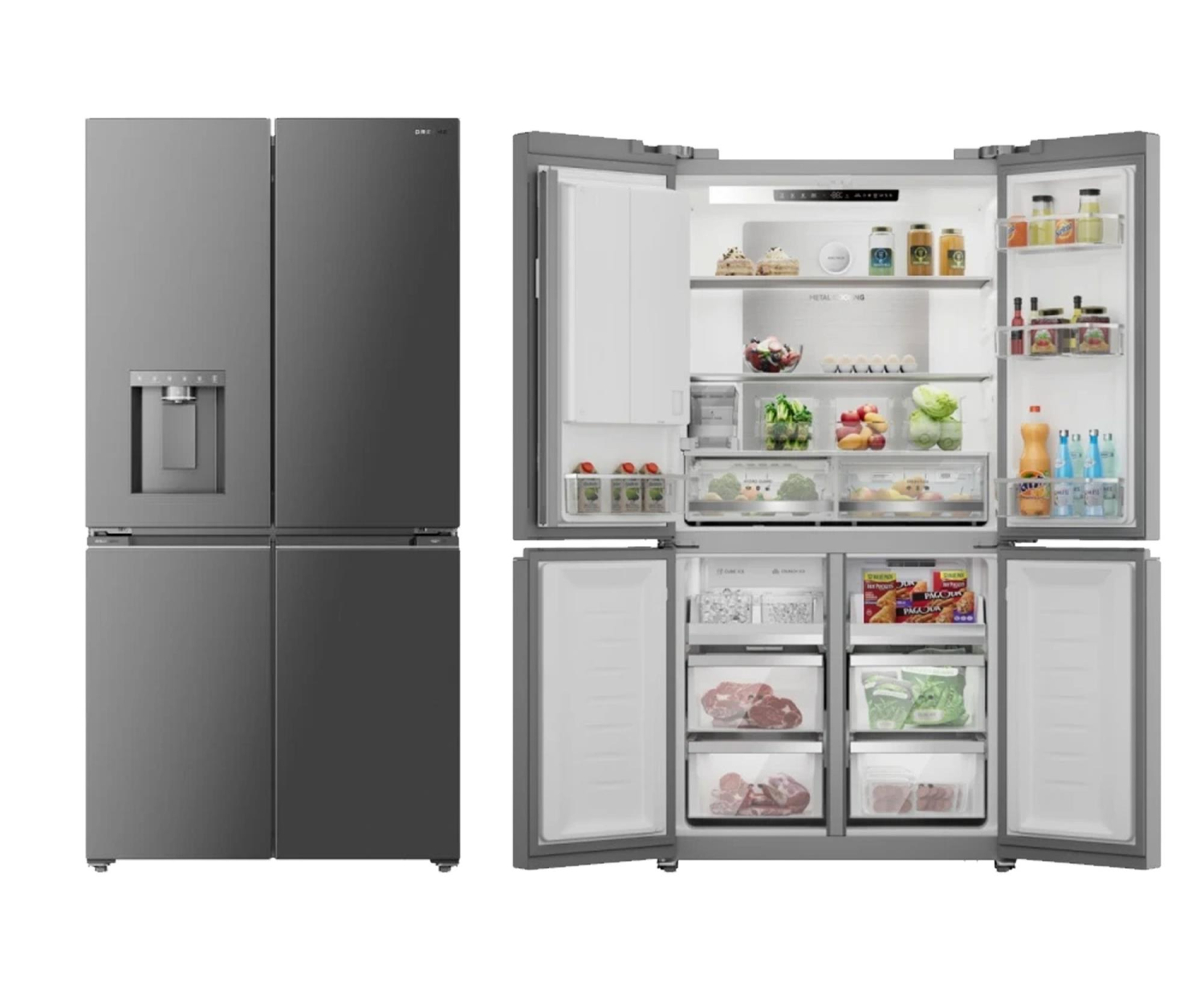 Dreame DRC560WMXEEUP Multidoor No Frost 183cm Grafitowa Stal 524L