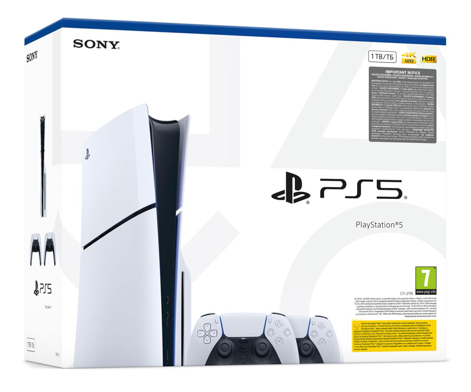 Sony PlayStation 5 Slim + DualSense White