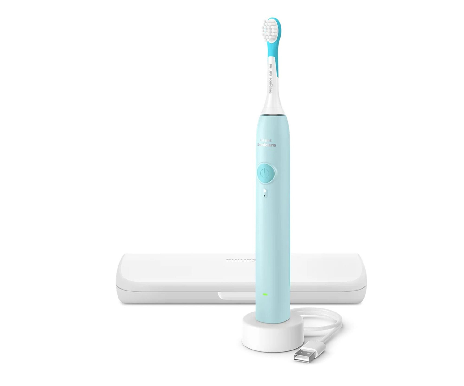 Philips Sonicare Szczoteczka soniczna for Kids HX6500/33 (błekitna, etui)