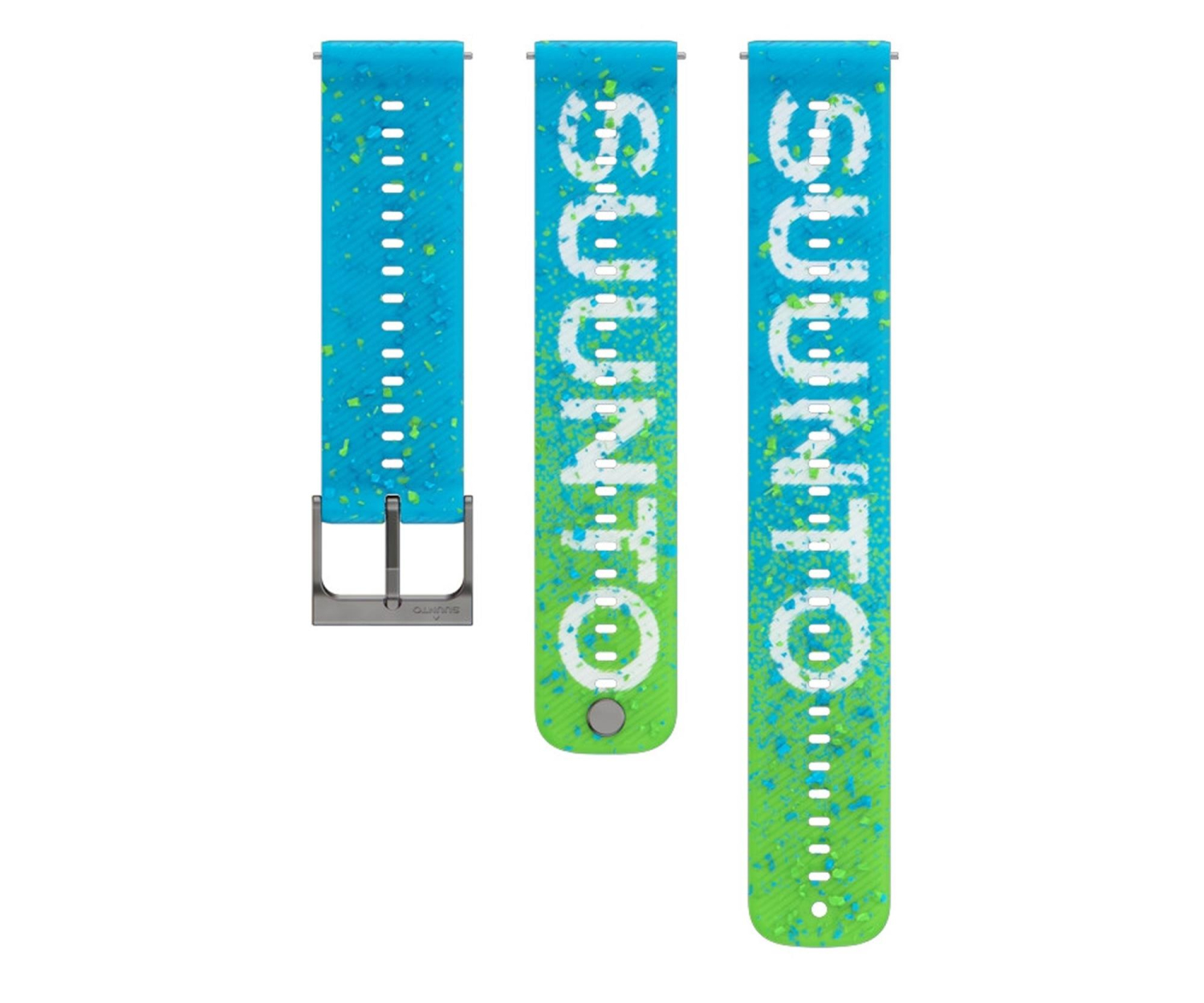 Suunto 22mm Athletic 6 Silicone Strap Power Blue S+M