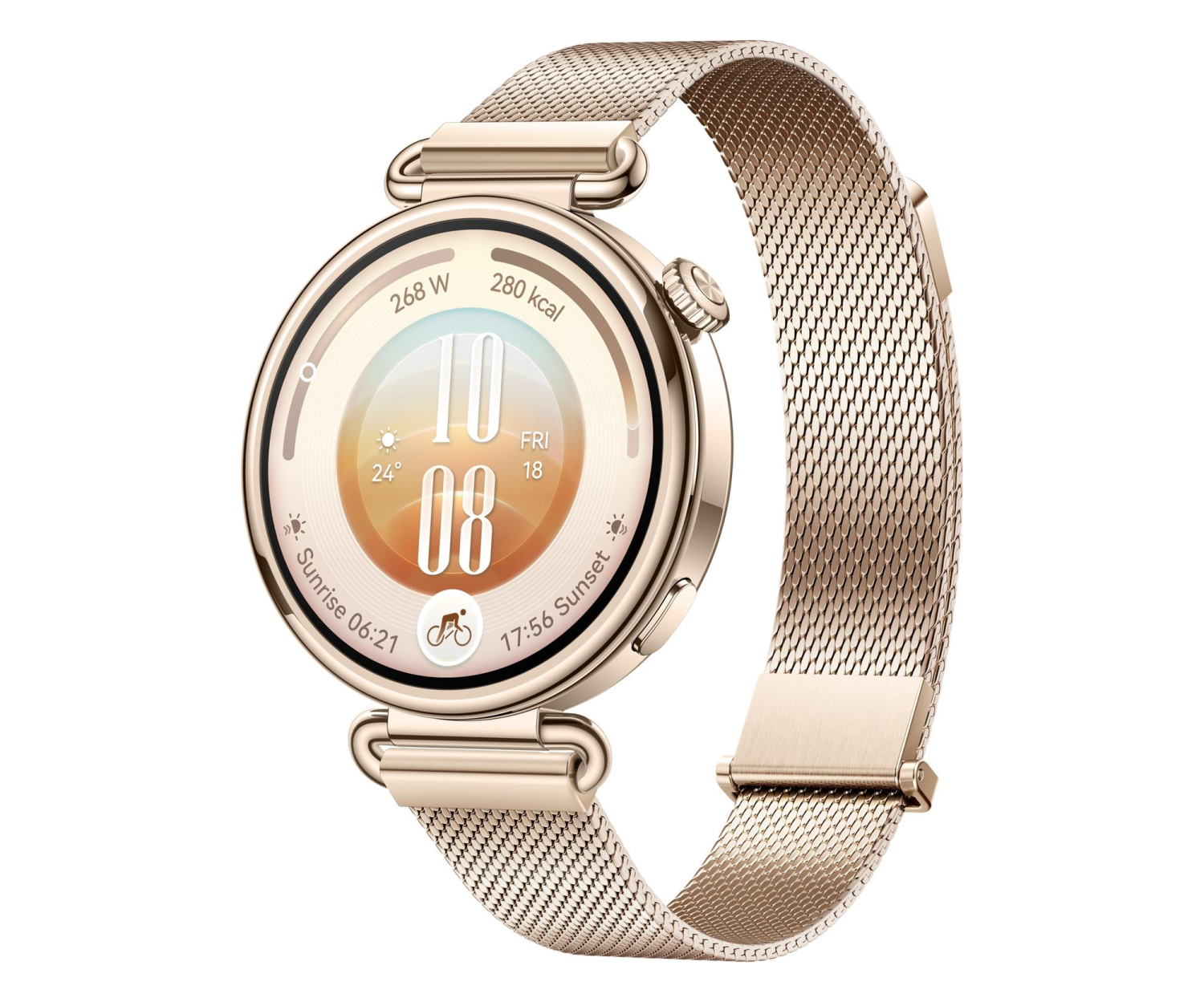 Huawei Watch GT 7 Classic 41mm + pasek Milnese gold