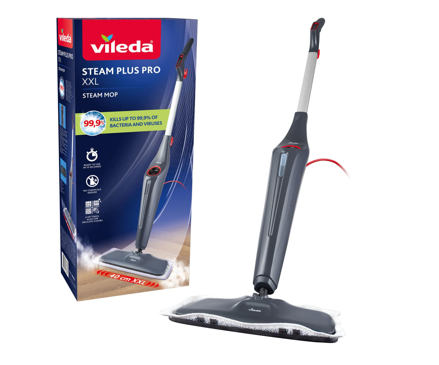 Vileda Mop parowy Steam Plus Pro XXL