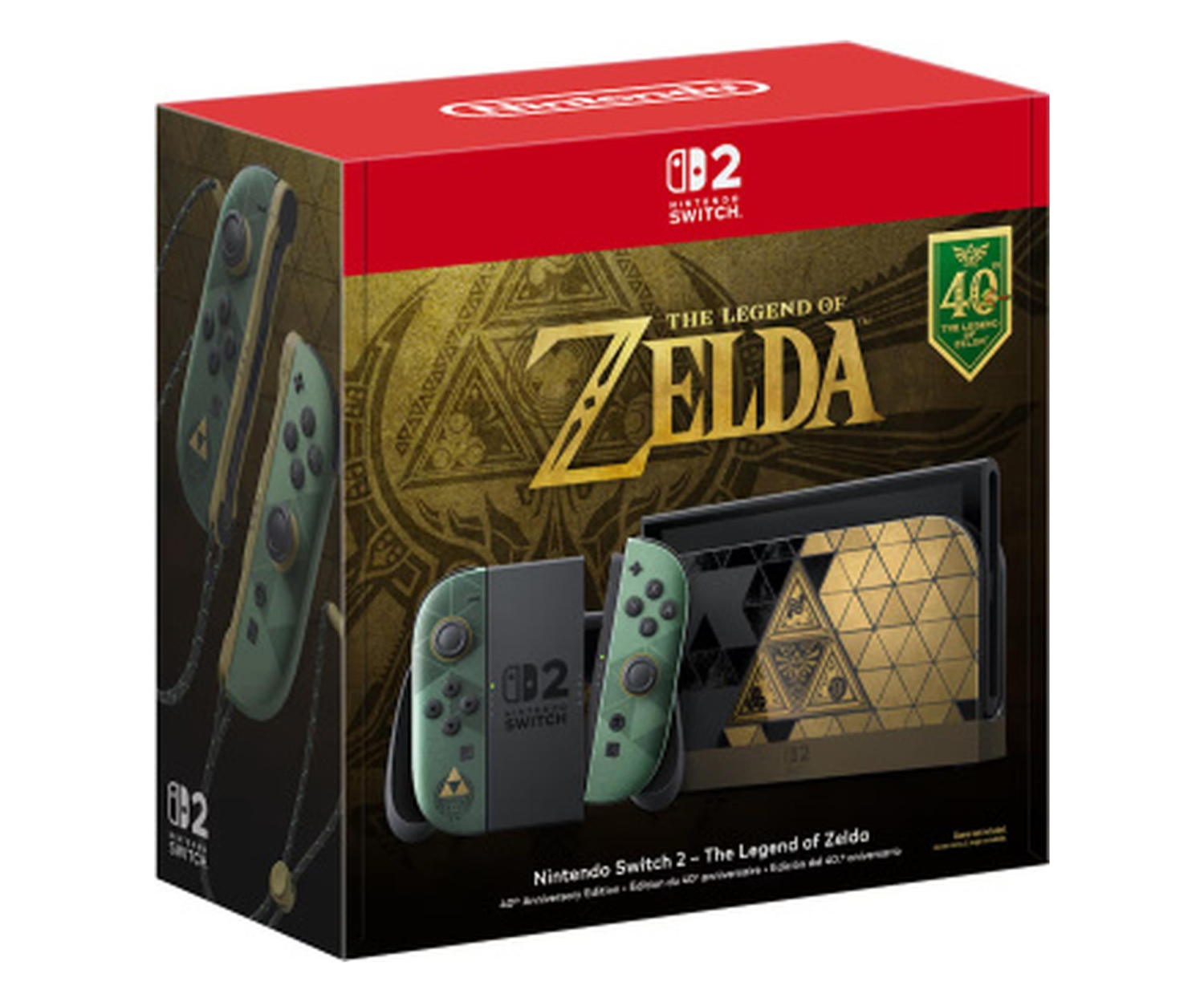 Nintendo Switch 2 - Limited Edition The Legend of Zelda 40th Annivers