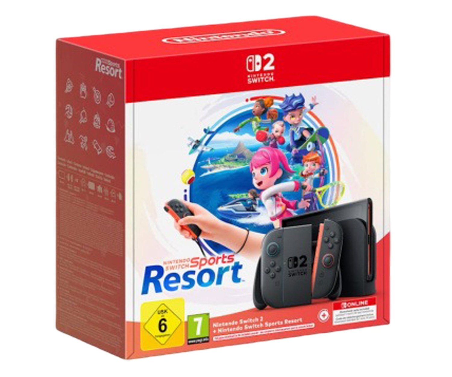 Nintendo Switch 2 Black + Switch Sports Resort + NSO 3M