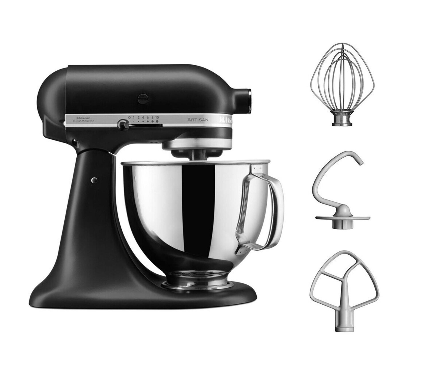 KitchenAid Robot kuchenny 4,8L Artisan 5KSM125EBM czarny mat