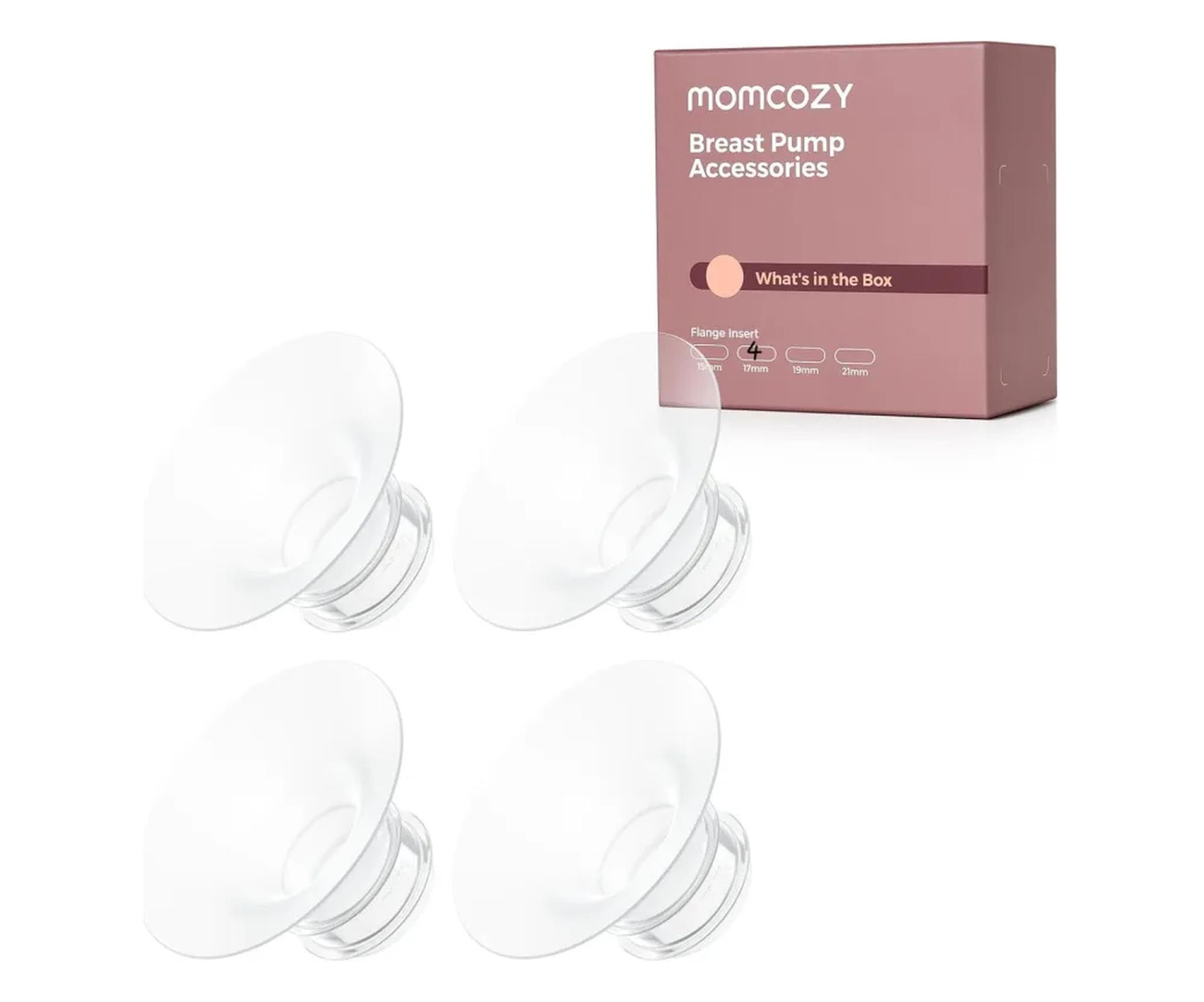 MOMCOZY Wkładki do lejków FLANGE M5/M6/M9, 17MM, silikonowe, 4 szt.