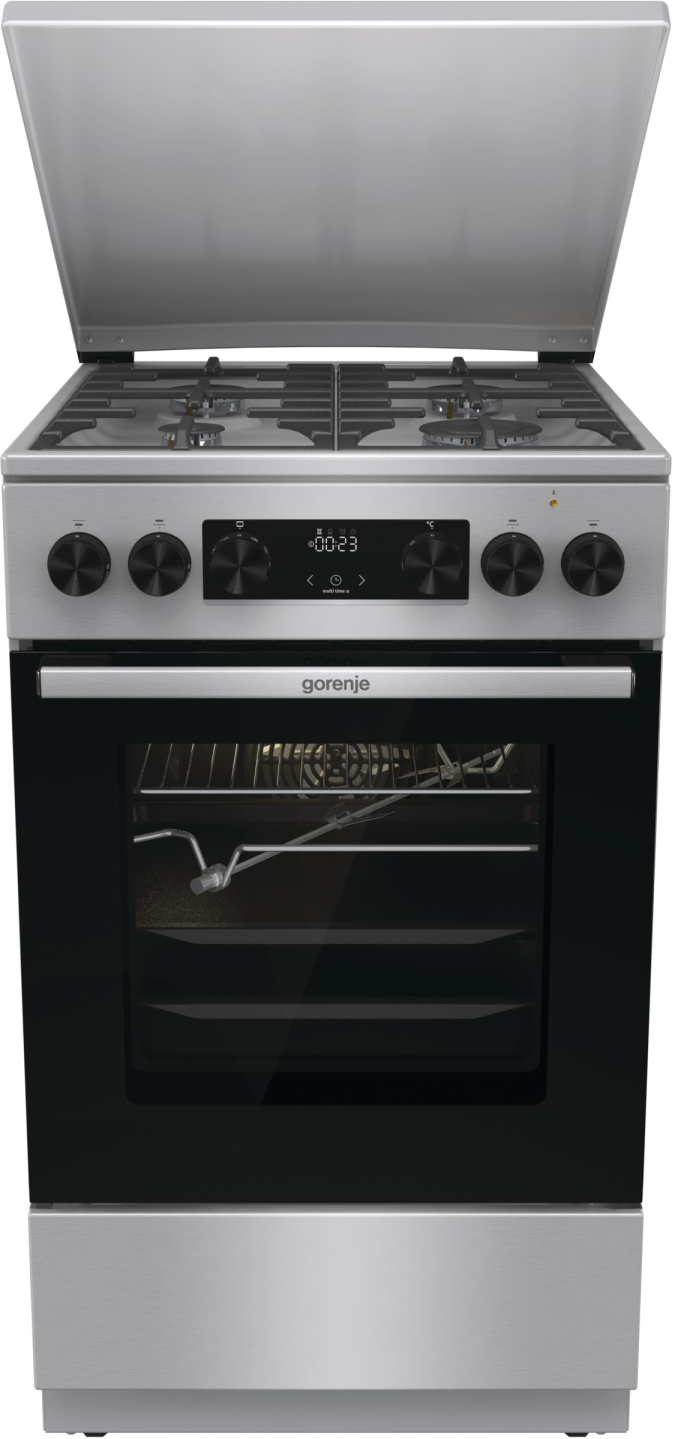 Kuchnia gazowo-elektryczna Gorenje GKS5C71XF Srebrna 50cm Grill DYSTR. PL