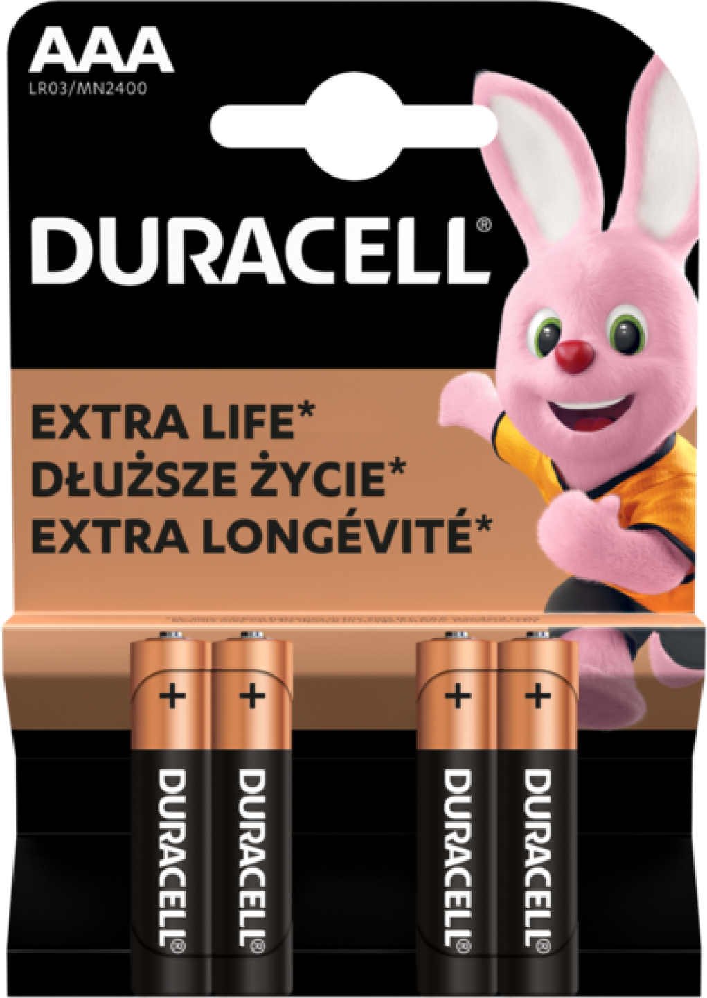 Duracell BATERIA DURACELL BASIC LR03/AAA (4szt)V2 #