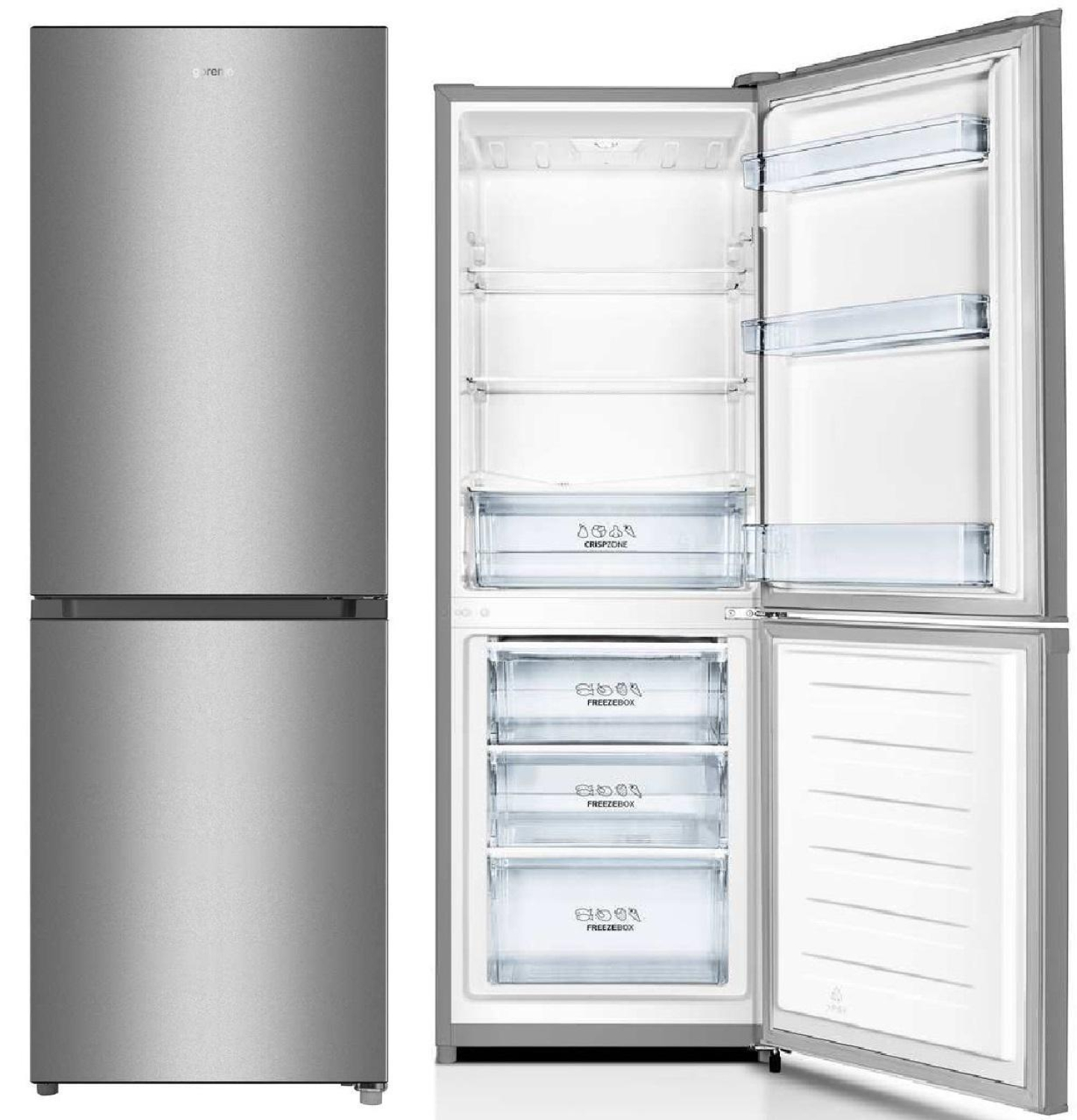 Gorenje RK416EPS4 161,3cm Szara Slim 55cm EcoMode 230L