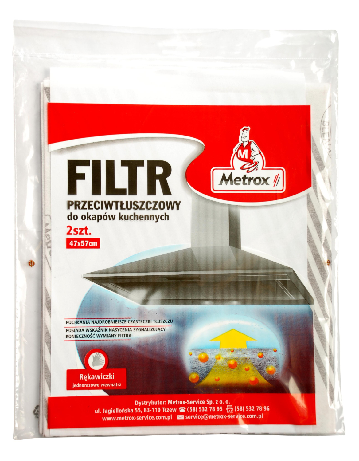 METROX Filtr p.tłuszczowy do okapów