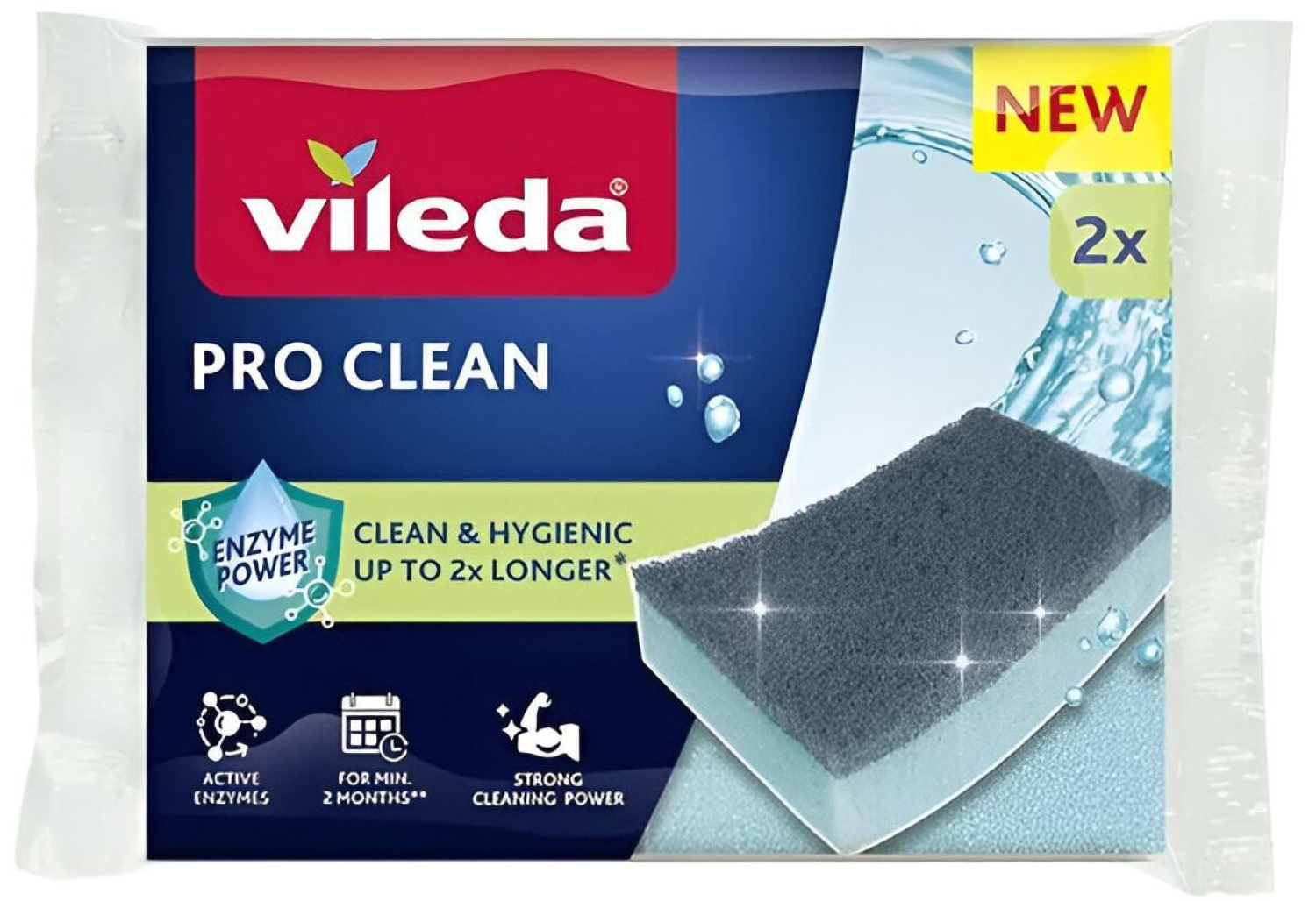 Vileda Zmywak z enzymami Vileda Pro Clean 2 szt.