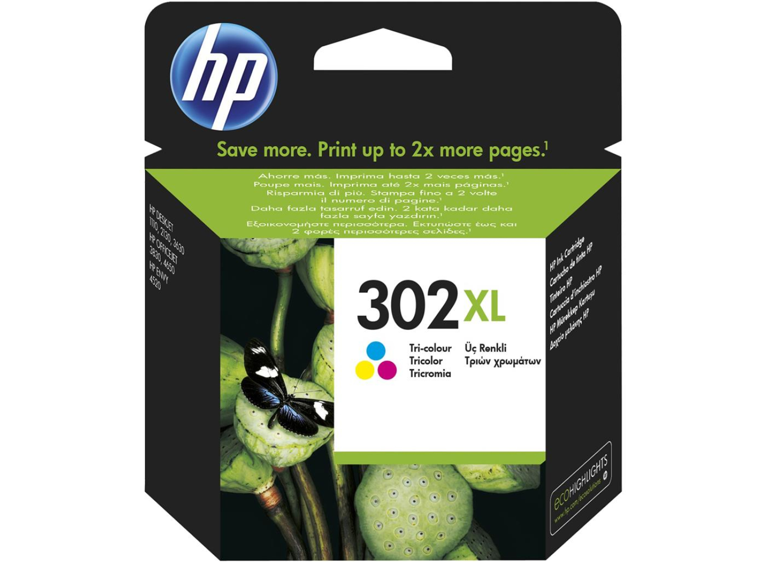 HP 302XL CMY do 330str. Instant Ink