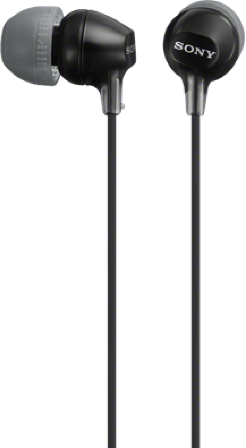 Słuchawki przewodowe dokanałowe SONY MDR-EX15LP Czarny