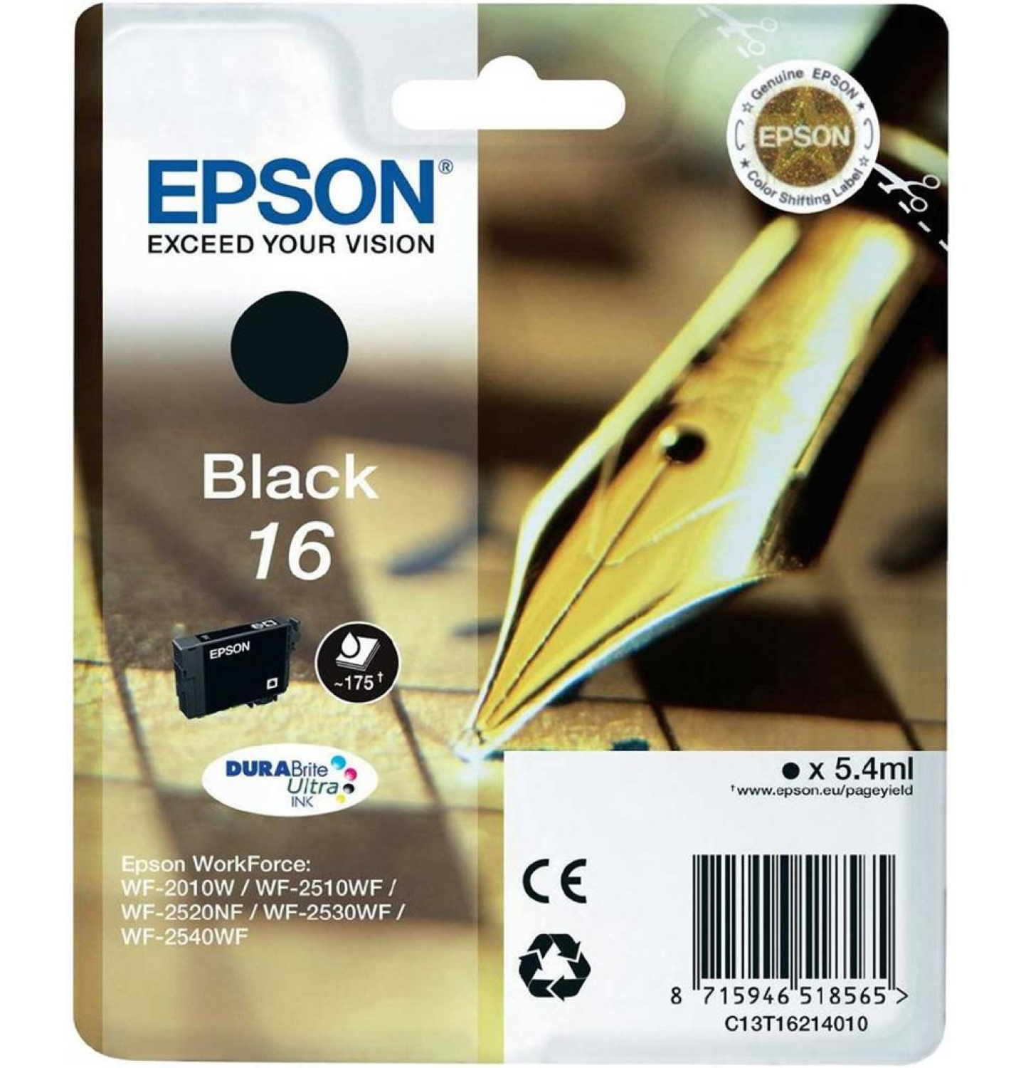 Epson T16 black 5.4ml