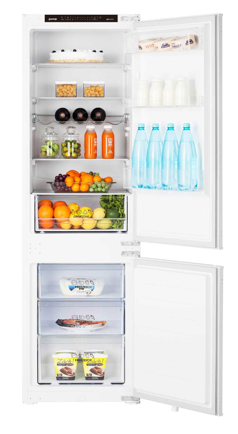 Gorenje NRKI418EP1 177,2cm 38dB Zawiasy Ślizgowe 246L