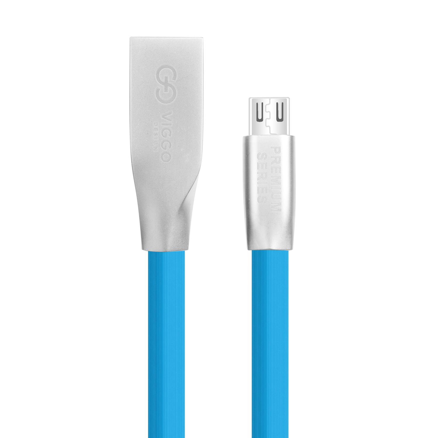 VIGGO DESIGN USB-microUSB 1m Niebieski