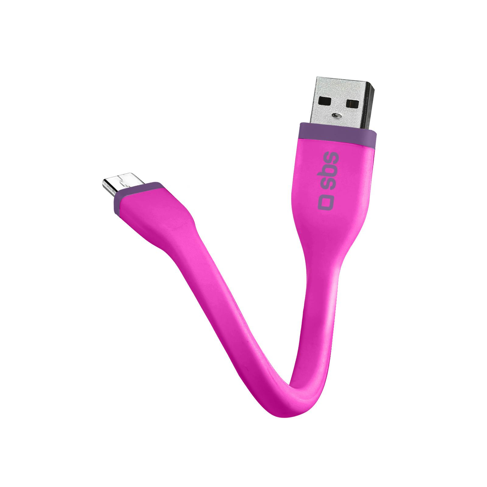 SBS Kabel USB-micro-USB Rózowy