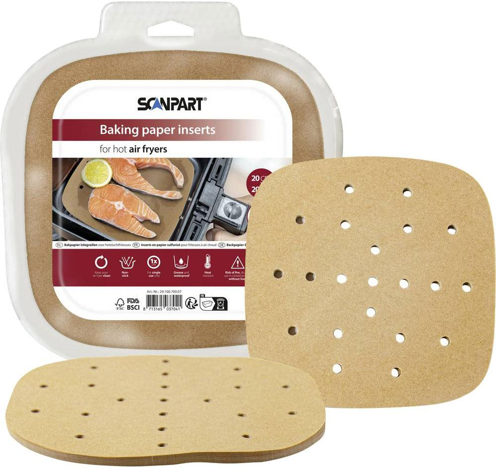 Scanpart Papier do air frayer perforowany 20x20 cm 100 szt.