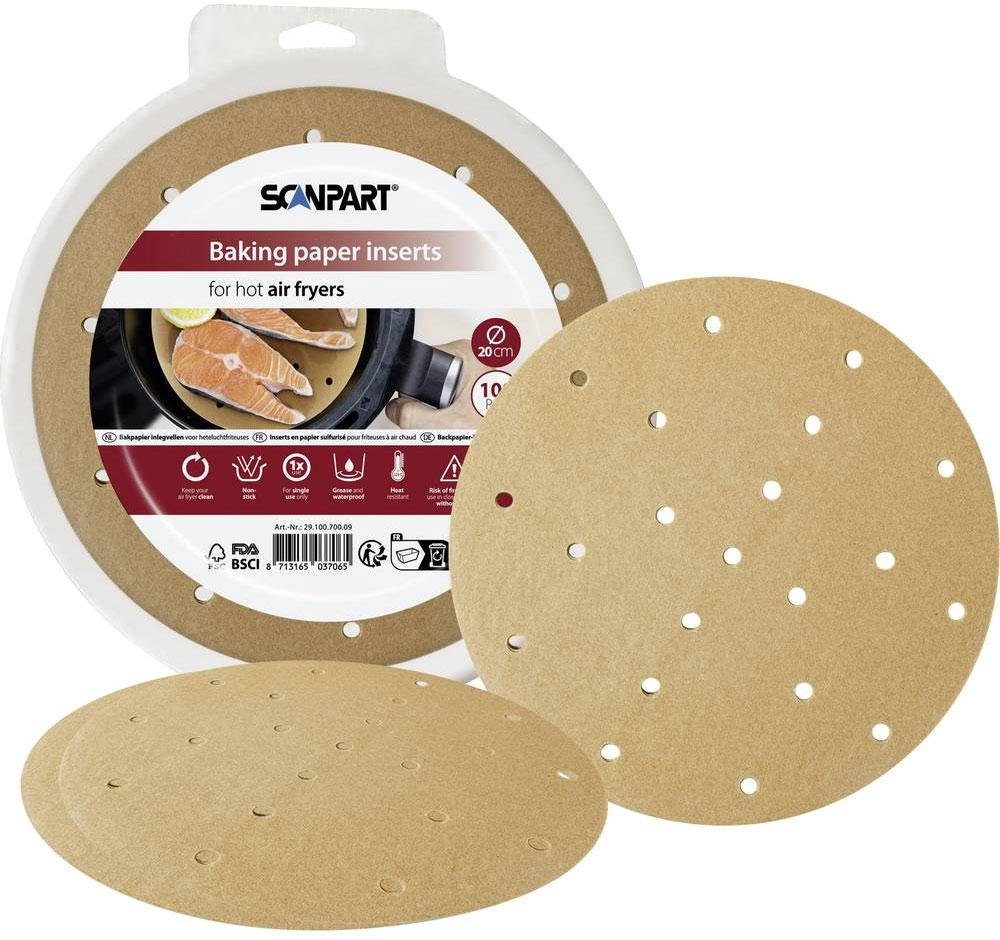 Scanpart Papier do air frayer perforowany 20 cm okrągły 100 szt.