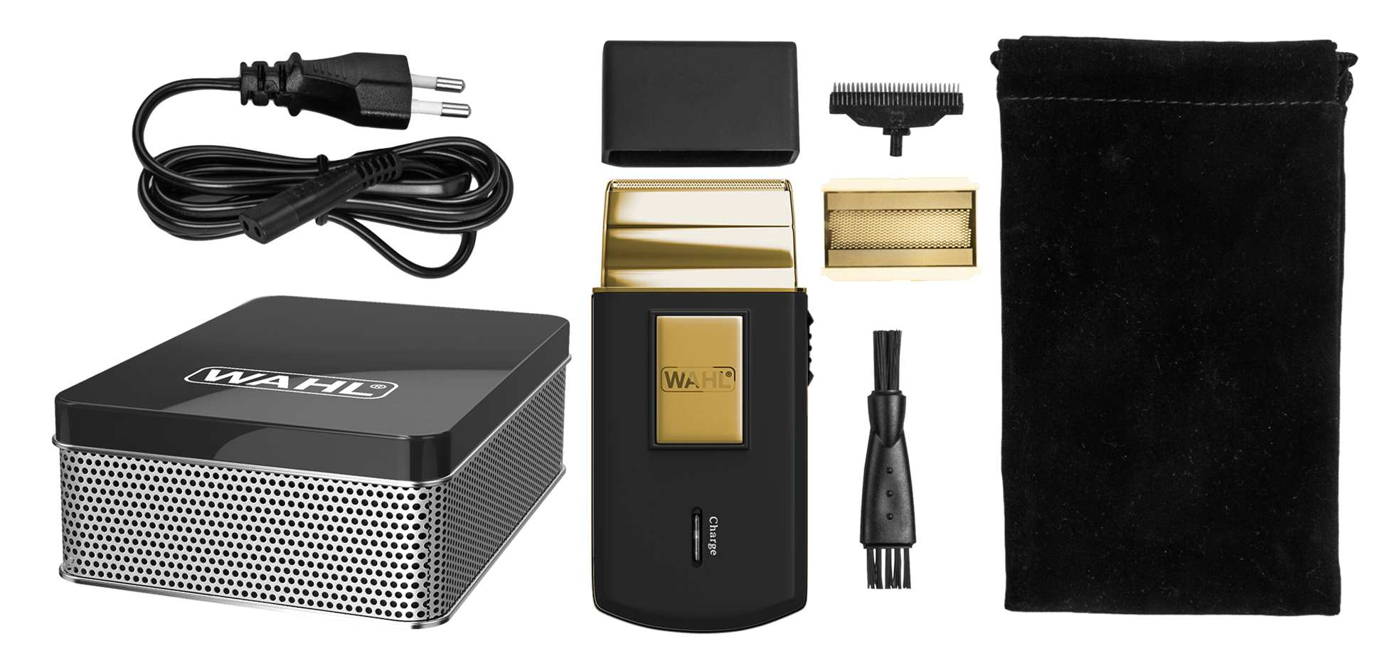Wahl Wahl Travel Shaver Gold 3615 Zestaw Golarka Do Brody