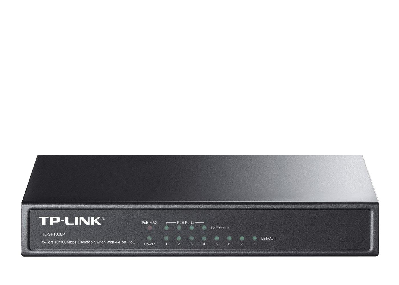 TP-Link 8p TL-SF1008P (8x10/100Mbit, 4xPoE)
