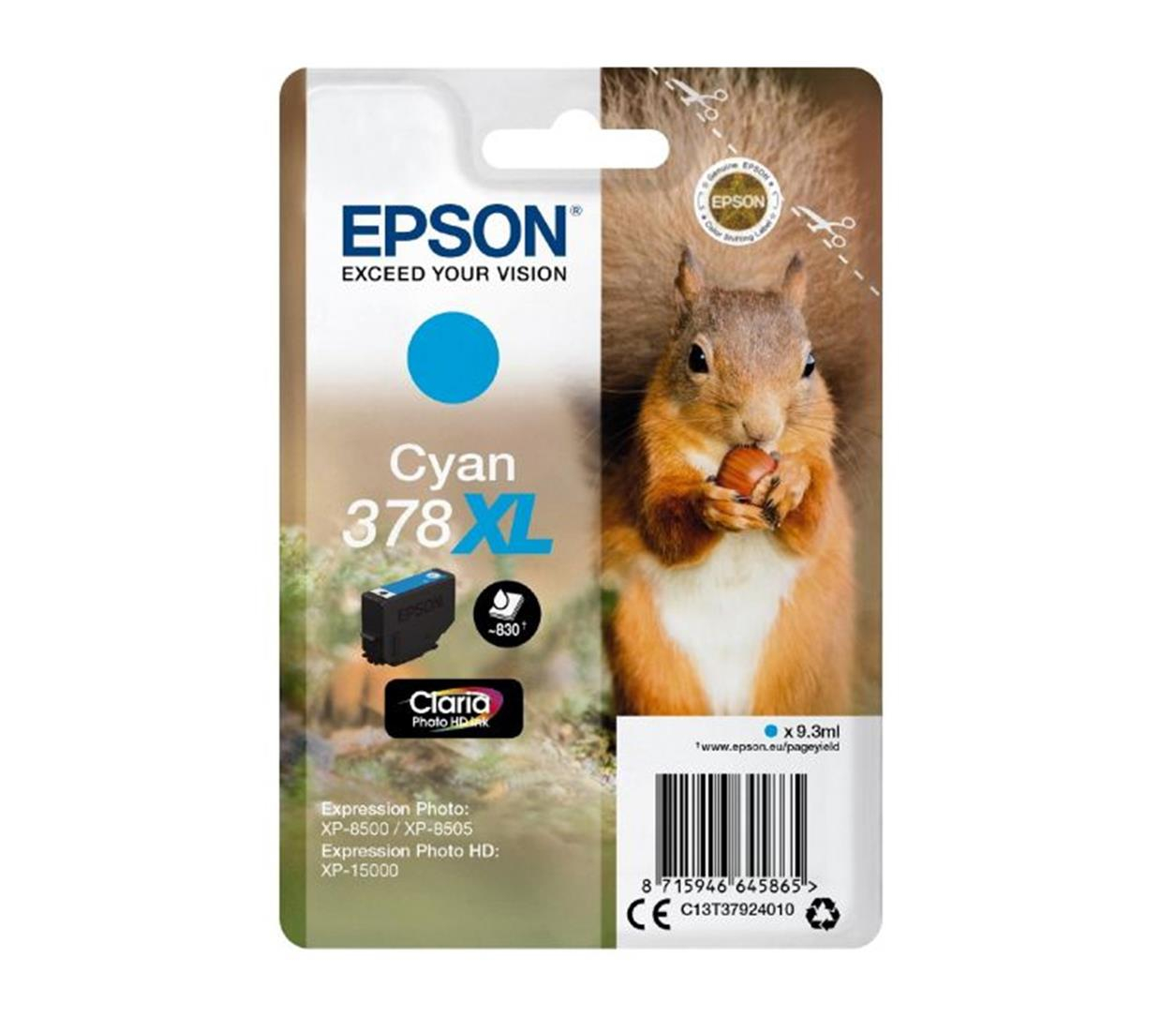 Epson C13T37924010 cyan 9,3ml XL