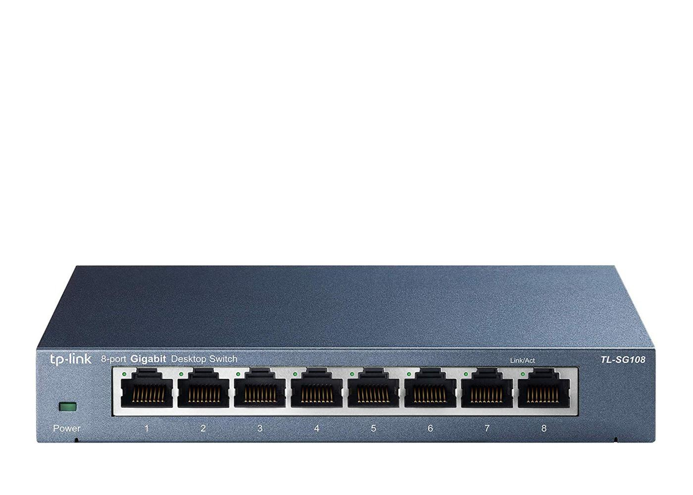 TP-Link 8p TL-SG108 Metal (8x10/100/1000Mbit)
