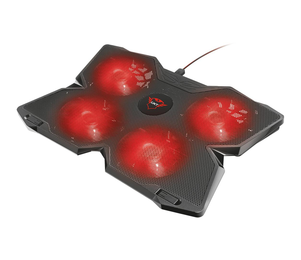 Trust GXT 278 Yozu (do 17.3", 4 wentylatory, czarna)
