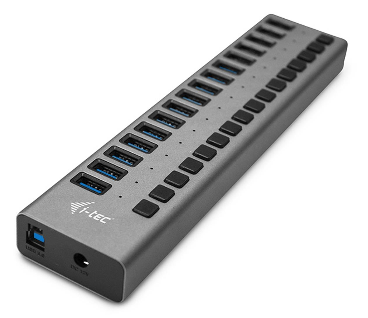 i-tec USB 3.0 Charging HUB 90W 16x USB 3.0 z wyłącznikiem portów