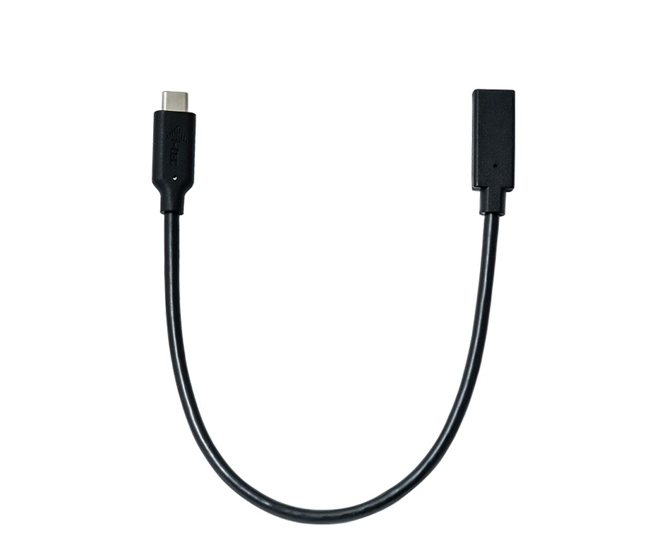i-tec Przedłużacz USB-C - USB-C 30cm 10 Gb/s 4K/60Hz PD 60W