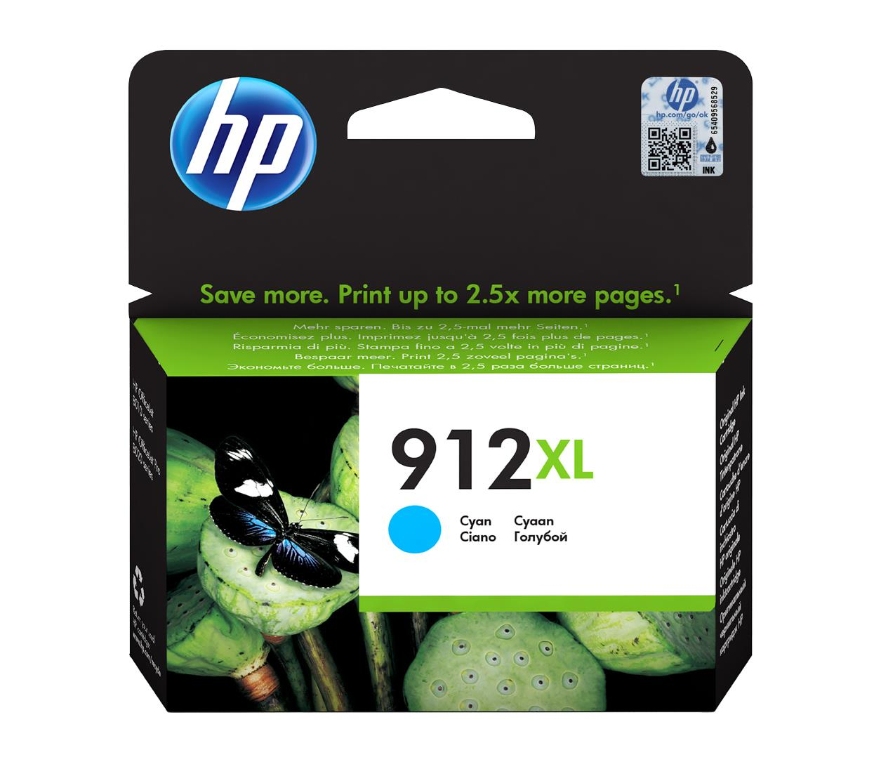 HP 912XL cyan do 825str. Instant Ink