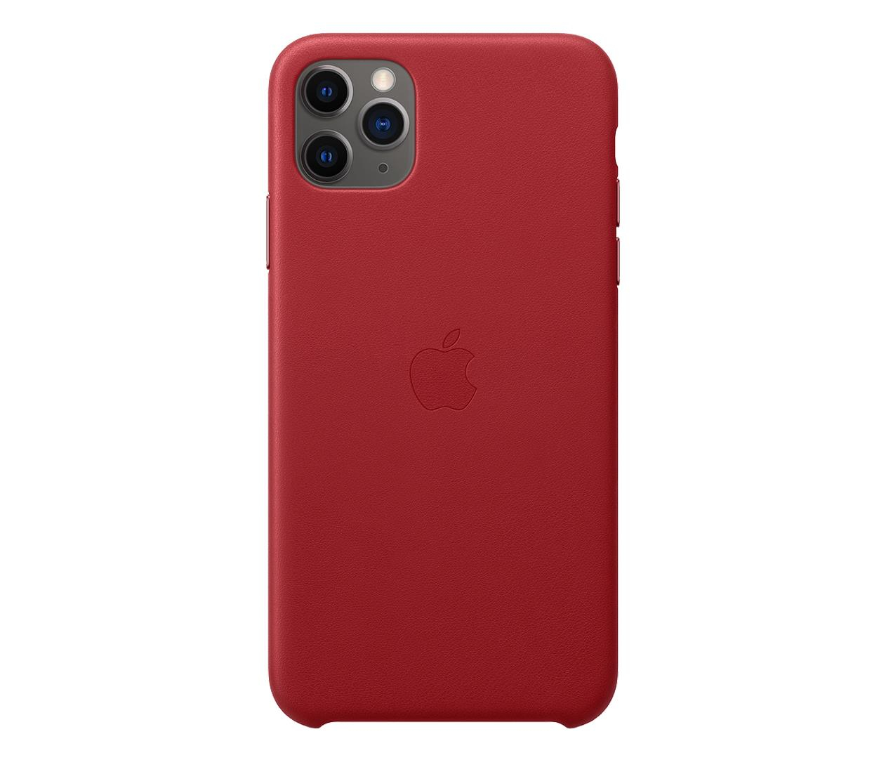 Apple Leather Case do iPhone 11 Pro Max (PRODUCT)RED