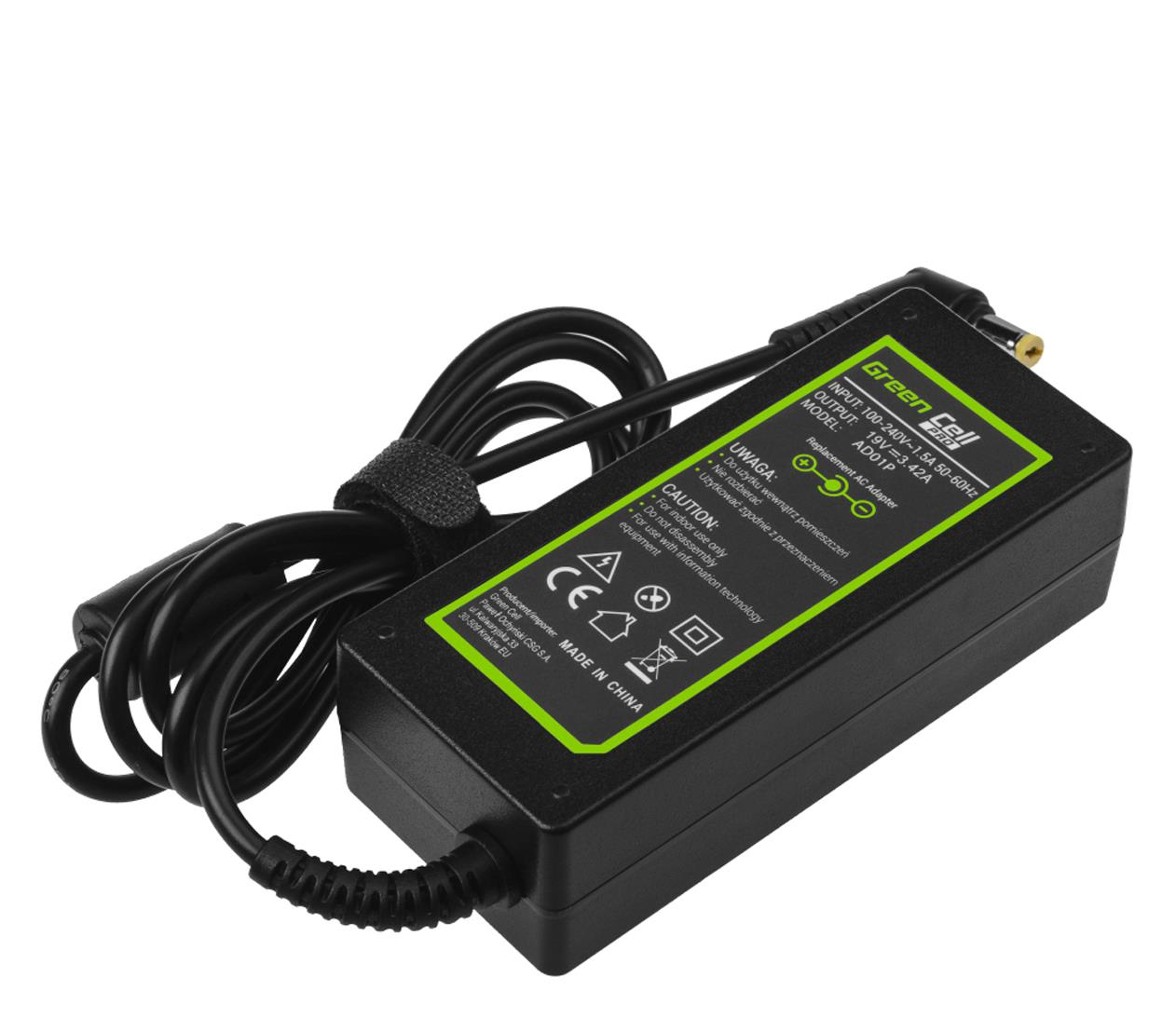 Green Cell Zasilacz do Acer Aspire 65W (3.42A, 5.5-1.7mm)
