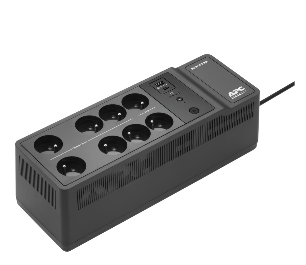 APC Back-UPS (850VA/520W, 8x FR, USB, USB-C)