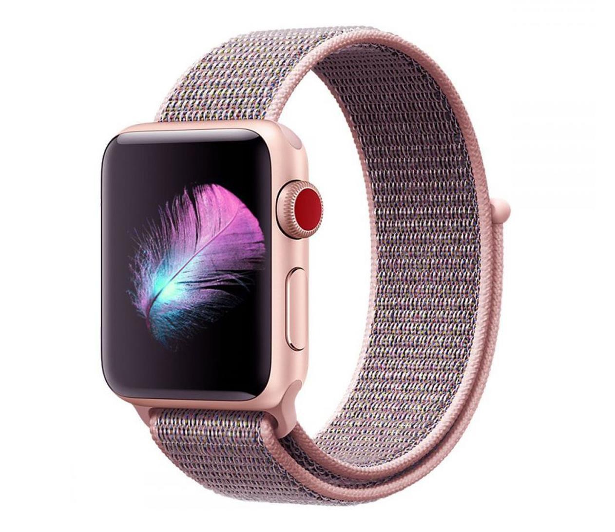 Tech-Protect Nylon do Apple Watch 40/41/42 mm Pink Sand