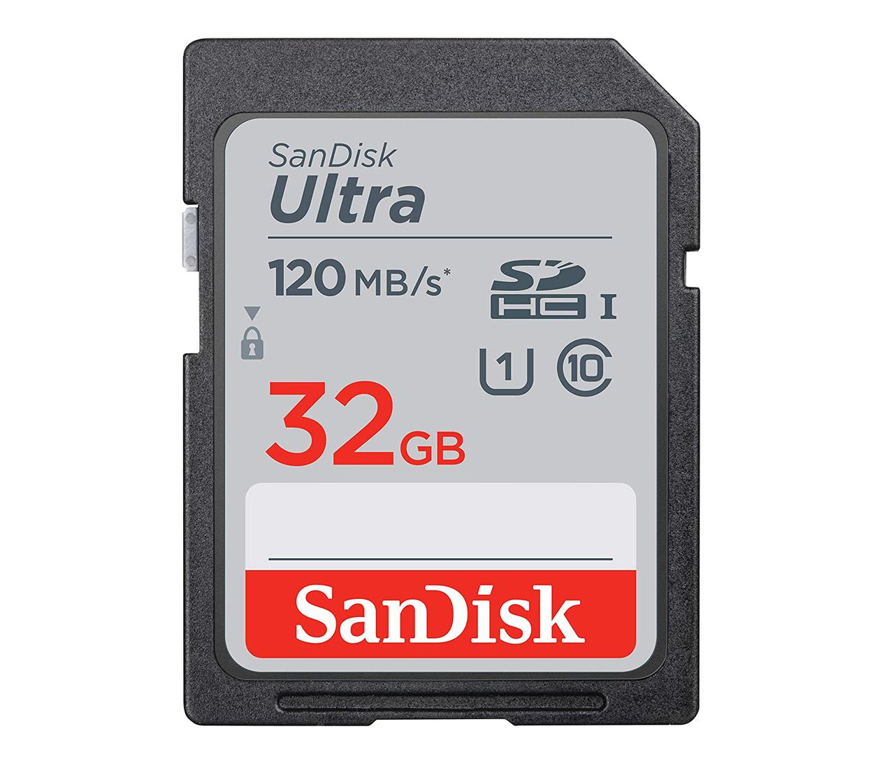 Sandisk 32GB SDHC Ultra 120MB/s C10 UHS-I