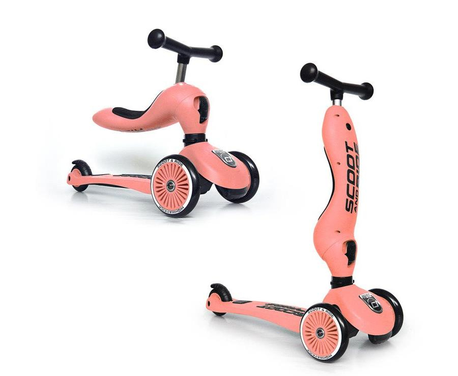 Scoot & Ride Highwaykick 1 Jeździk i hulajnoga 2w1 Peach