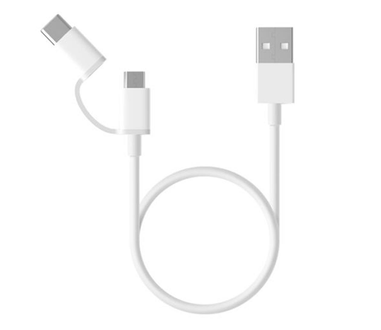 Xiaomi Mi 2-in-1 USB Cable (Micro USB to Type C) 30cm