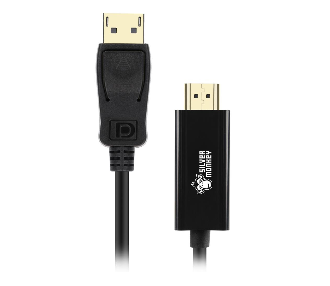 Silver Monkey Kabel DisplayPort 1.2- HDMI 3m