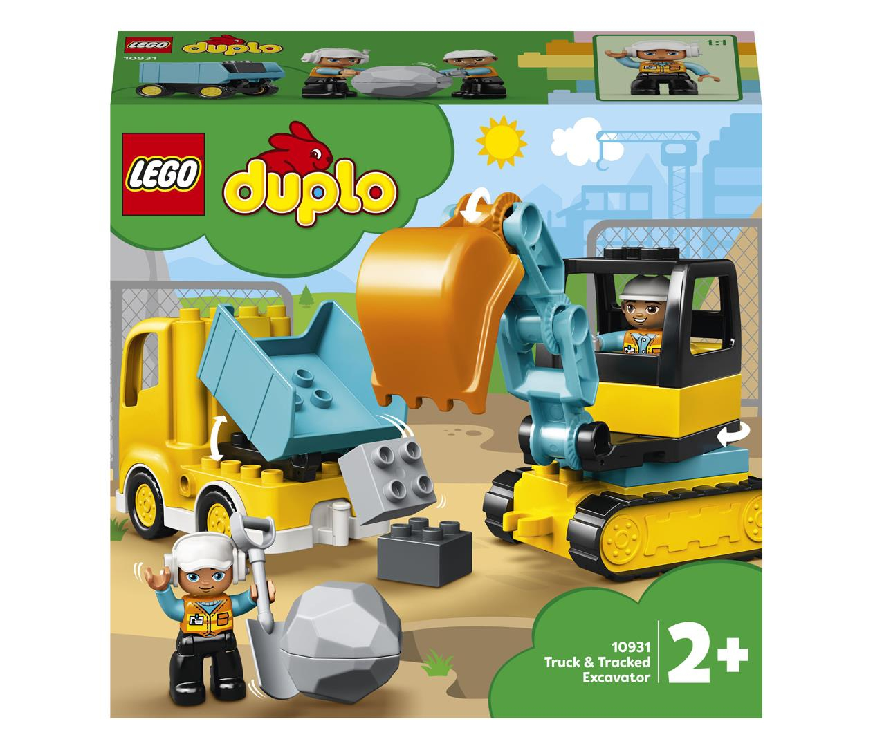 LEGO DUPLO 10931 Ciężarówka i koparka gąsienicowa