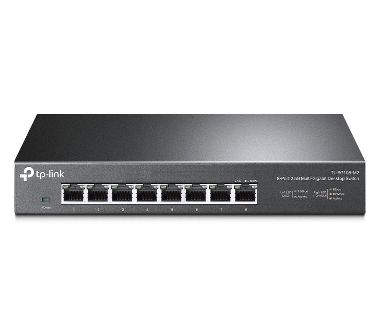 TP-Link 8p TL-SG108-M2 Metal (8x100/1000/2500Mbit)