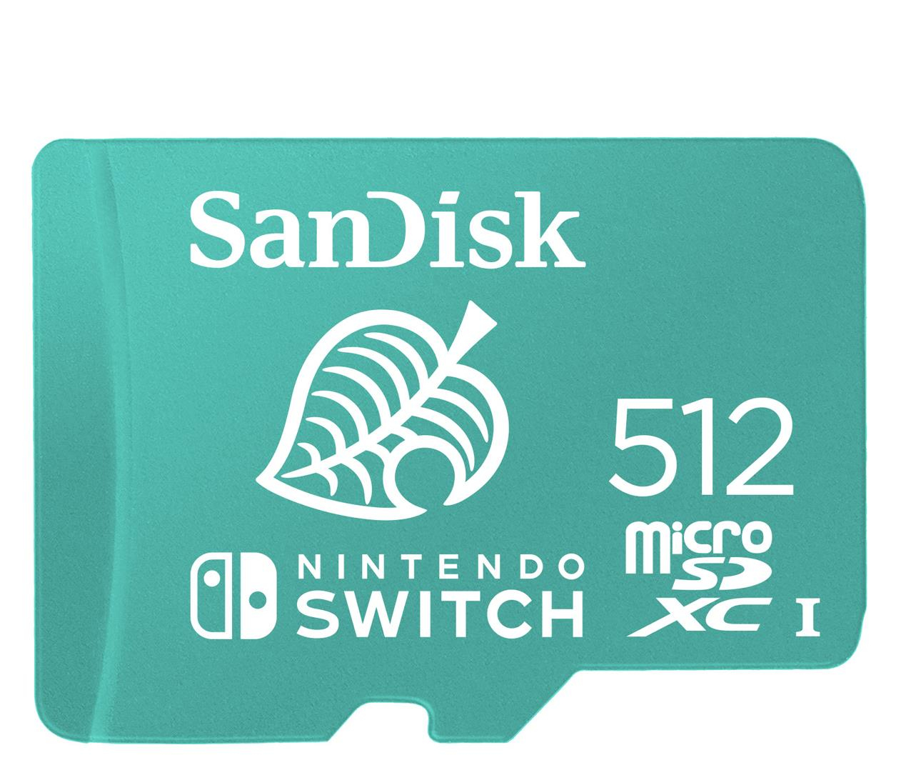 Sandisk 512GB microSDXC 100MB/s A1 V30 Nintendo Switch