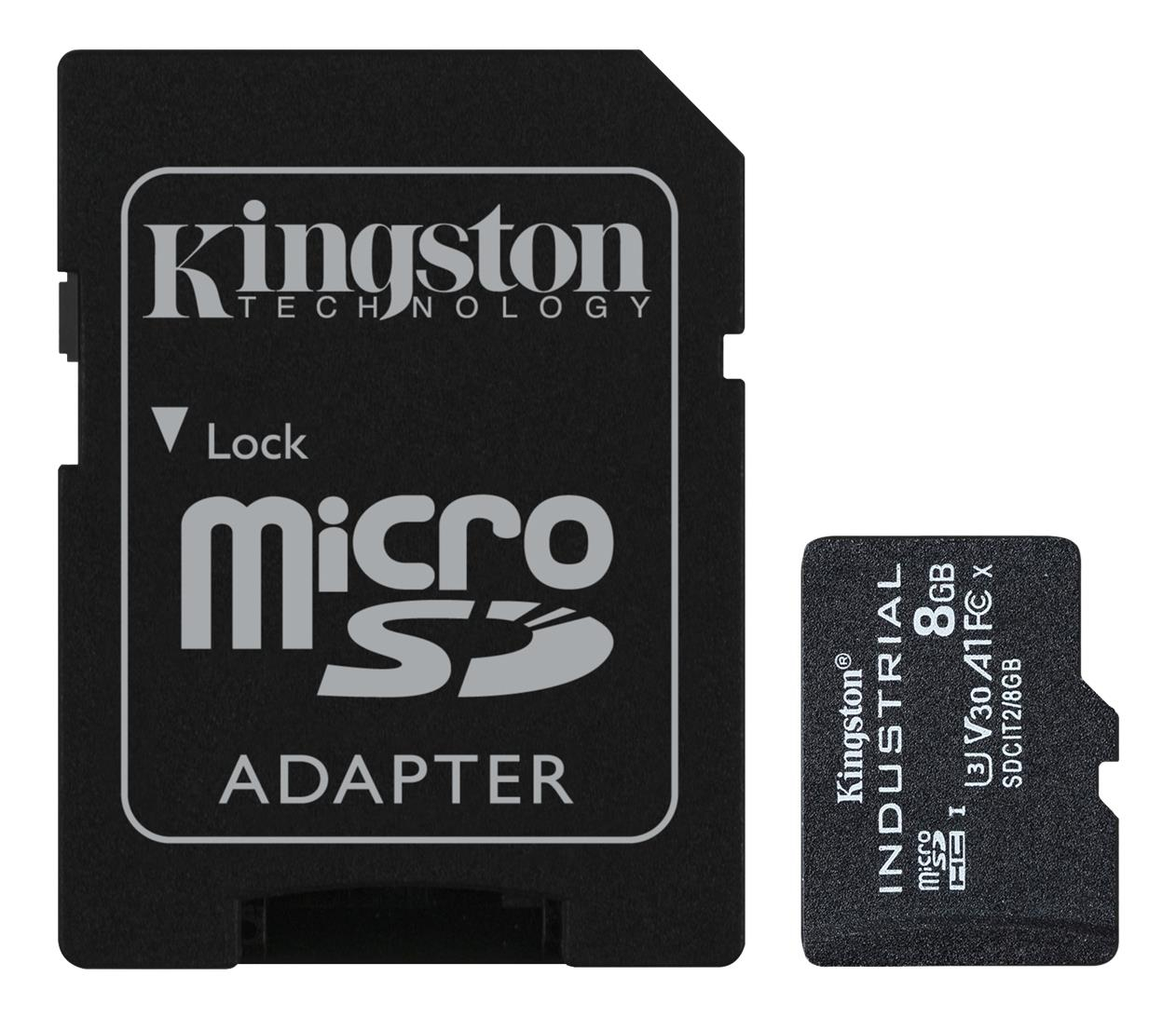 Kingston 8GB microSDHC Industrial C10 A1 pSLC
