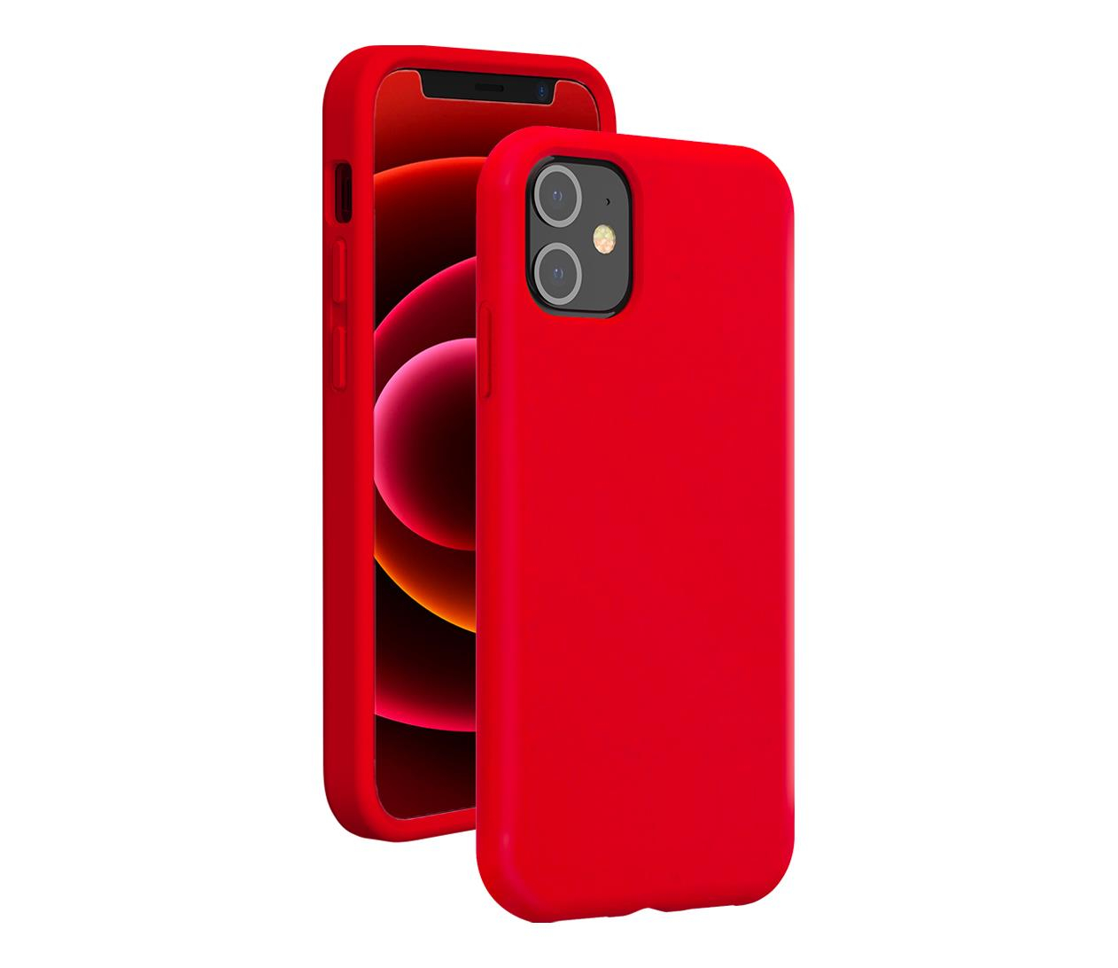 BigBen Silicone SoftTouch Rouge do iPhone 12 Mini red