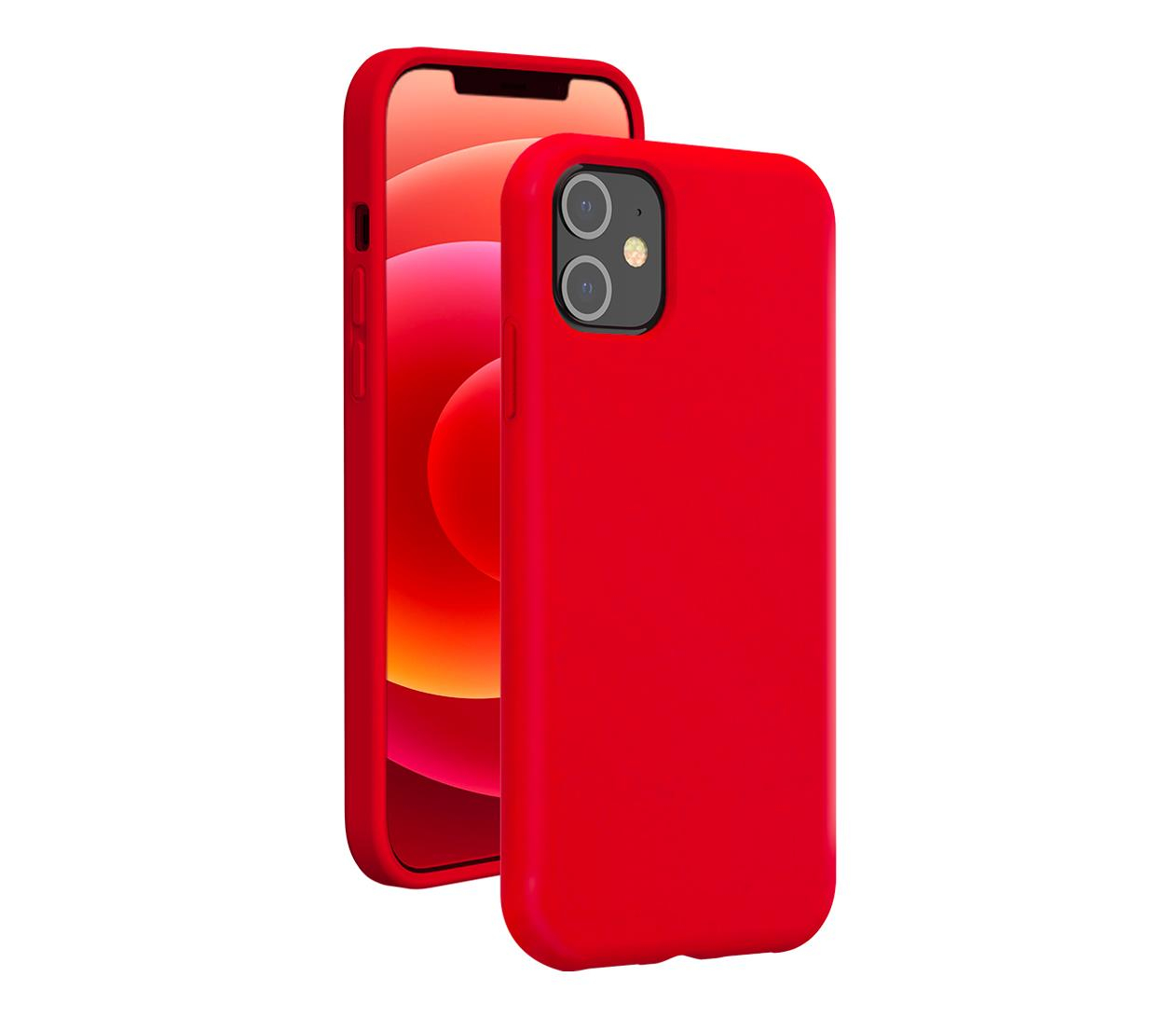BigBen Silicone SoftTouch Rouge do iPhone 12/12 Pro red