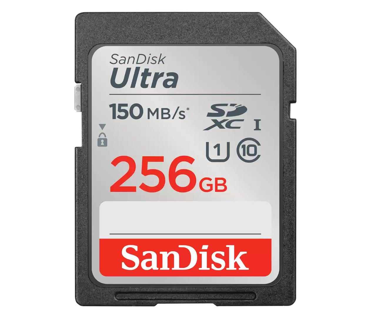 Sandisk 256GB SDXC Ultra 150MB/s C10 UHS-I