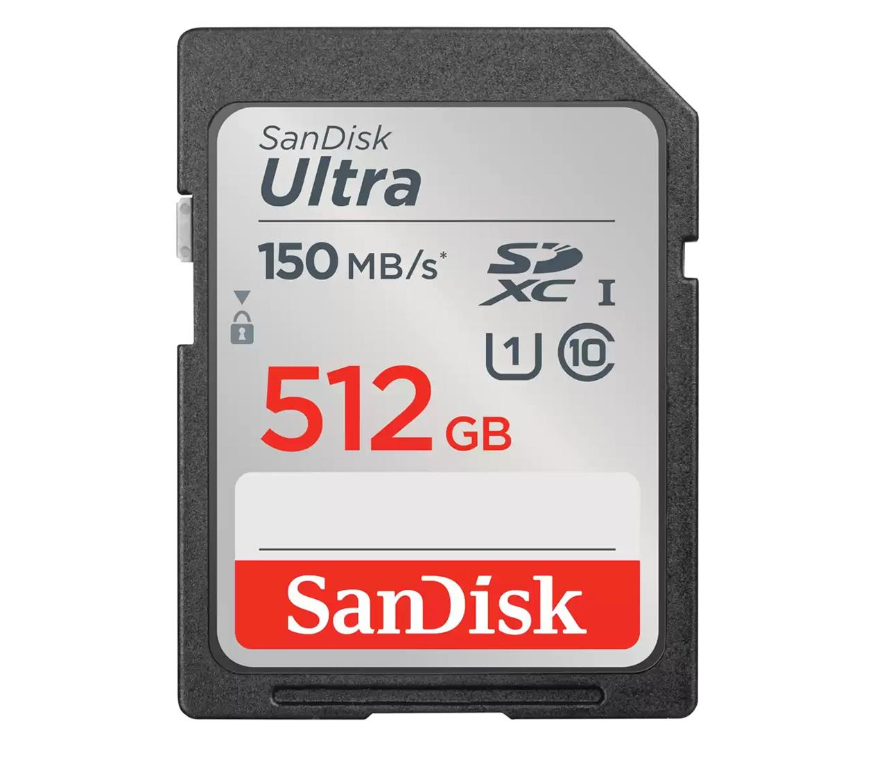 Sandisk 512GB SDXC Ultra 150MB/s C10 UHS-I