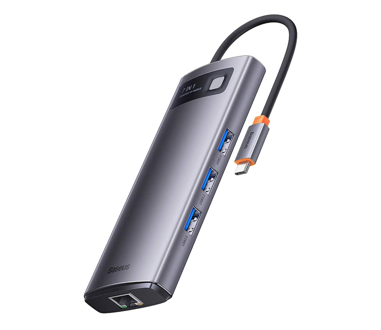 Baseus Hub USB-C 7w1 Metal Gleam Series